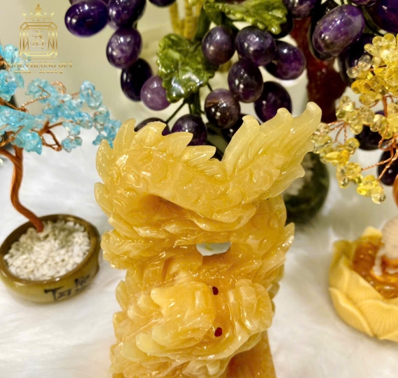 Tượng Phong Thuỷ Tuổi Thìn Hút Lộc, Tăng Duyên, Cao 15cm NHL