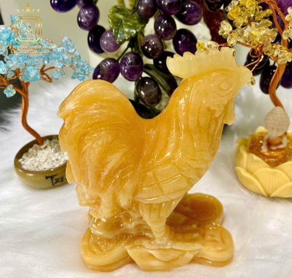 Tượng Phong Thuỷ Tuổi Dậu Hút Lộc, Tăng Duyên, Cao 15cm NHL