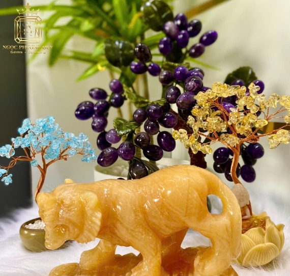 Tượng Phong Thuỷ Tuổi Dần Hút Lộc, Tăng Duyên, Cao 15cm NHL