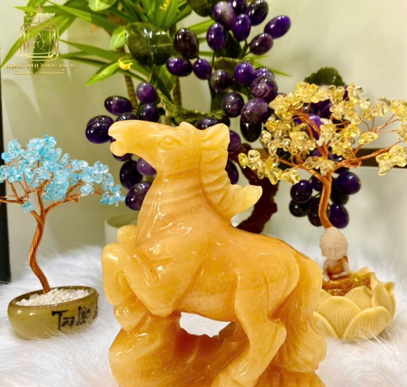 Tượng Phong Thuỷ Tuổi Ngọ Hút Lộc, Tăng Duyên, Cao 15cm NHL