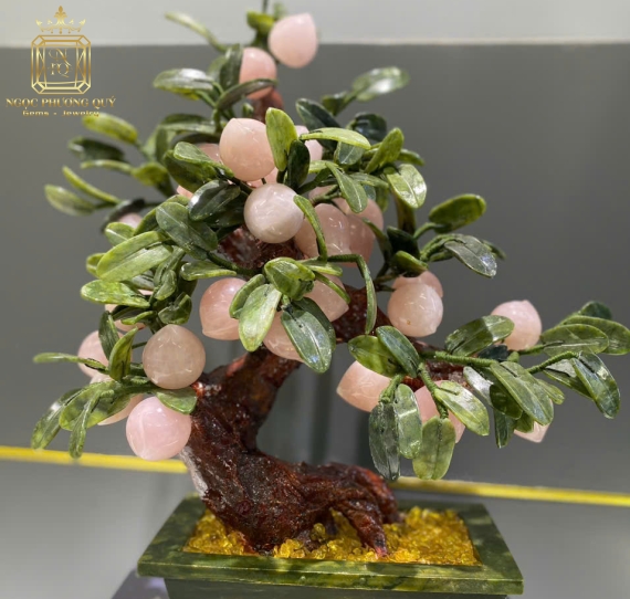 Cây Đào Thạch Anh Hồng 28 Quả