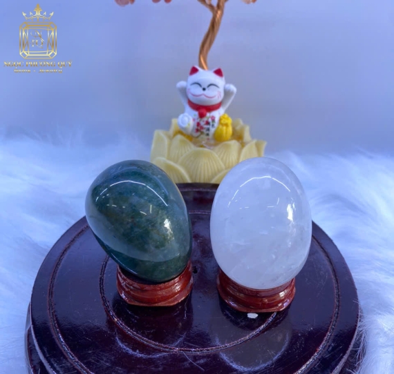 Trứng thạch anh các màu 