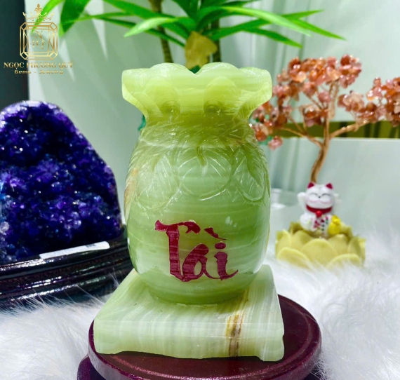 Túi tiền tài lộc ngọc pakistan