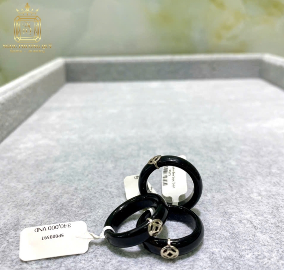 Nhẫn đá mix bạc