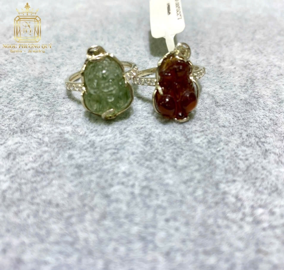 Nhẫn bạc mix đá