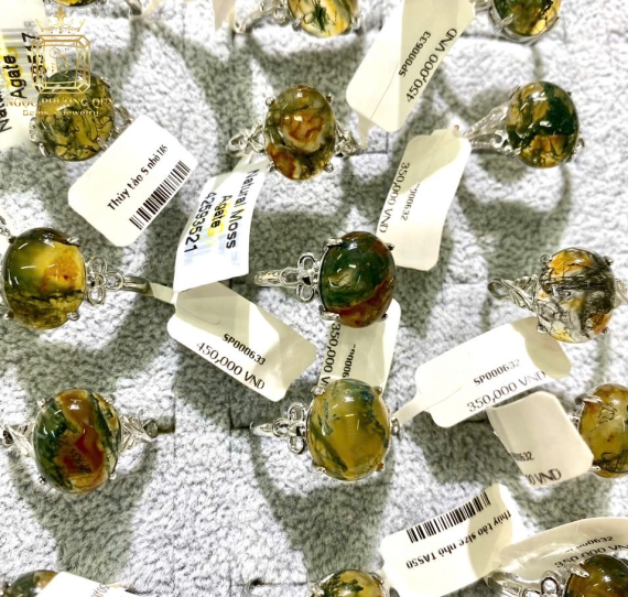 Nhẫn bạc mix đá