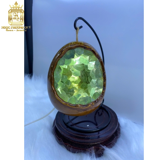 Đèn ngủ đá fluorite xanh.tím .vàng 