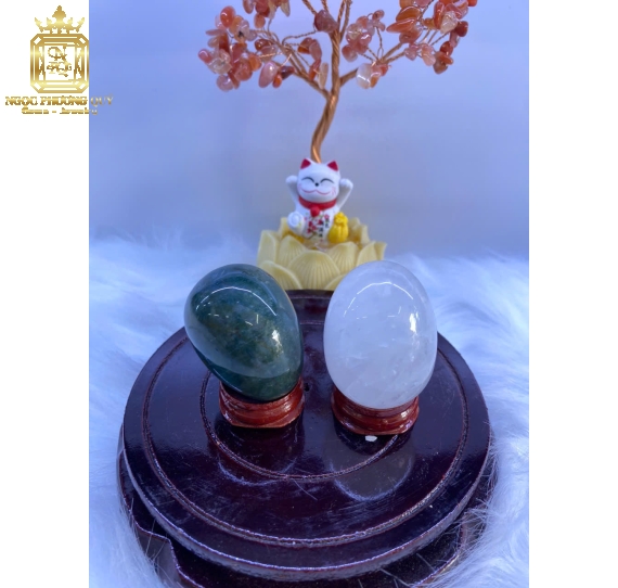 Trứng thạch anh các màu 