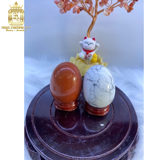Trứng thạch anh các màu 
