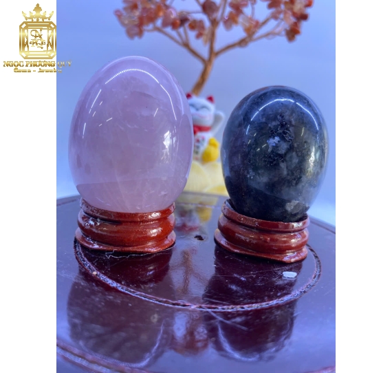 Trứng thạch anh các màu 