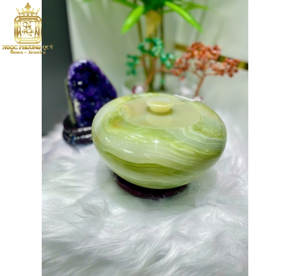 Hủ ngọc Onyx xanh 18
