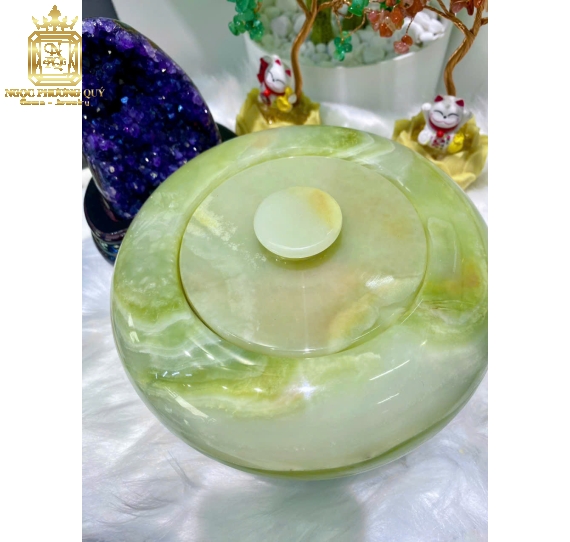 Hủ ngọc Onyx xanh 18