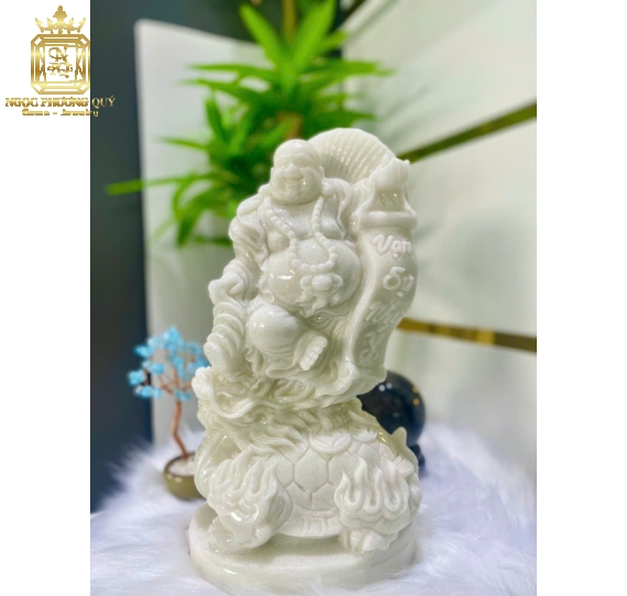 Tượng Di Lặc 30 Long quy cẩm thạch
