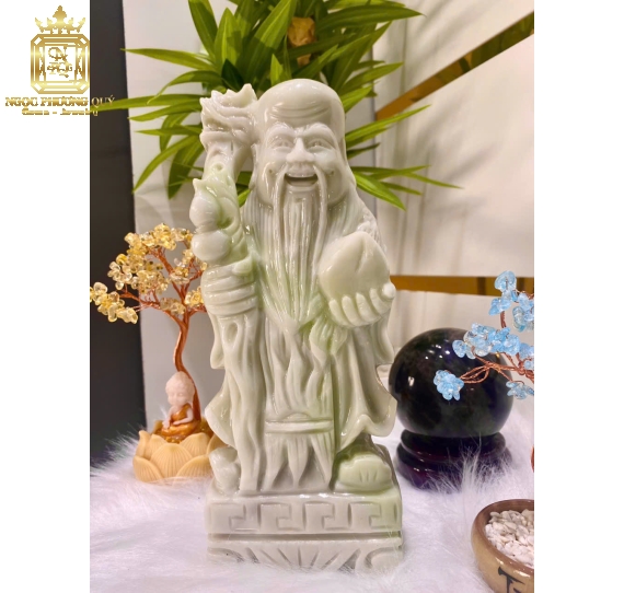Bộ Phúc Lộc Thọ 25 Ngọc Yên Bái xanh