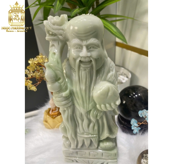 Bộ Phúc Lộc Thọ 25 Ngọc Yên Bái xanh