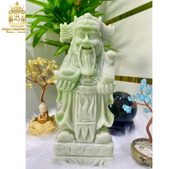 Bộ Phúc Lộc Thọ 25 Ngọc Yên Bái xanh