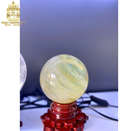Bi cầu đá thuỷ tinh núi lửa các màu