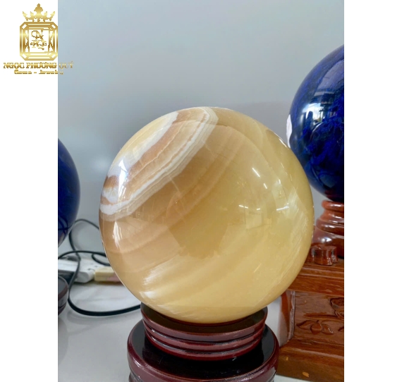 Bi cầu đá thuỷ tinh núi lửa các màu