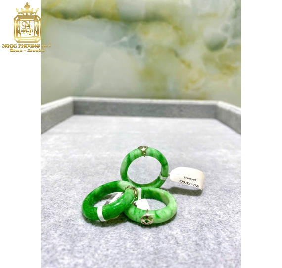 Nhẫn đá mix bạc