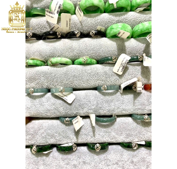 Nhẫn đá mix bạc